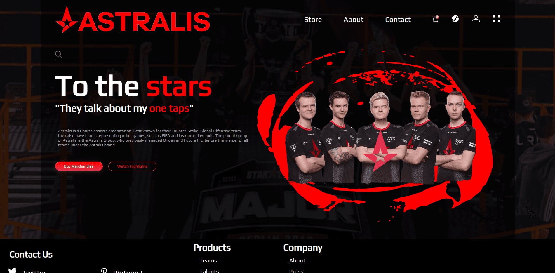 Astralis Blog Website